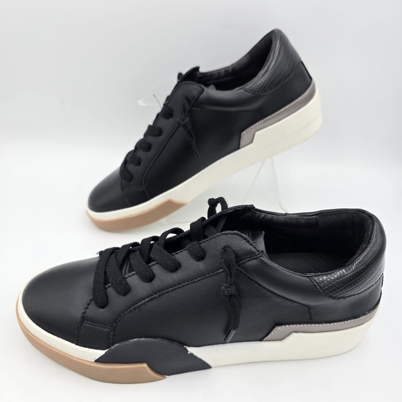 NWOT DV Dolce Vita Harryson Lace-Up Sneakers, Black/White/Tan, Women's Size 8.5 - Picture 5 of 13
